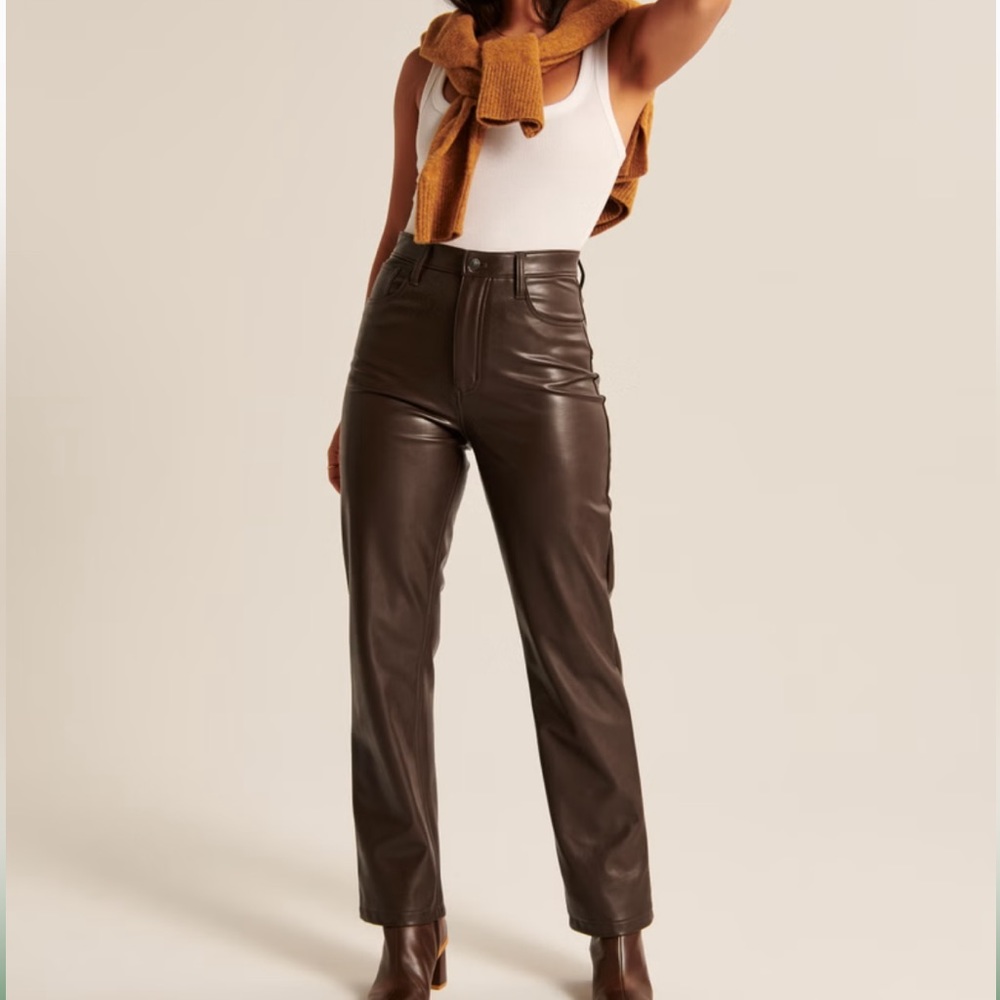 Abercrombie & Fitch Brown Straight Leg Pants